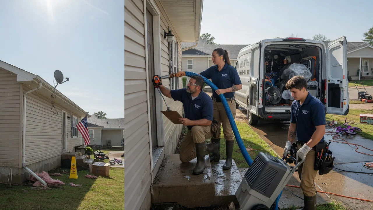 Ceiling Water Damage Restoration in Asbury, MO near me
